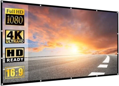 NMEPLAD Projector Screen 200in Portable Movie Screen Outdoor/Indoor 4K - Image 1 of 4