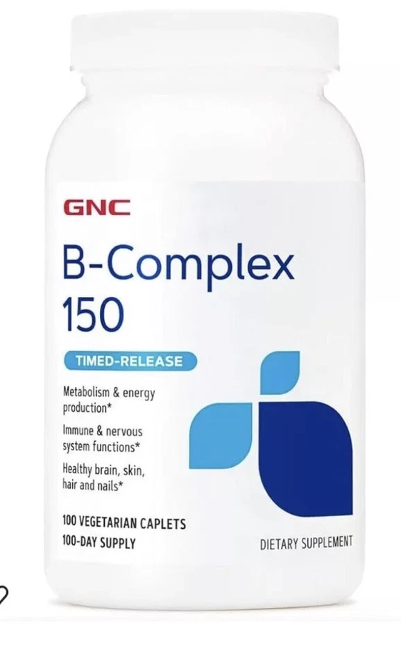 GNC B-complex 150 Timed-release 100 Vegetarian Caplets