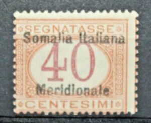 SOMALIA ITALIANA COLONIE 1906 SEGNATASSE CENTESIMI 40 NUOVO MNH** (C.A)