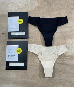 Knix Women's High Absorbency Leakproof Thong Lot Of 2 Underwear Sz Small - Picture 1 of 10
