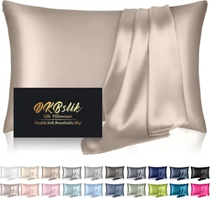 1Pack Silk Pillowcase,Blissy -like DKBslik for Hair and Skin,Champagne Gold Stan - Picture 1 of 8