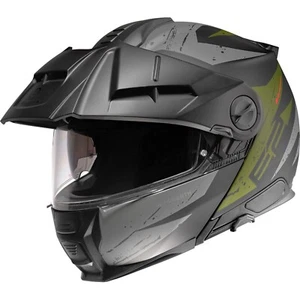 Schuberth Motorcycle Helmet E2 Explorer Size 59(L) Flip Schwarz-Grau-Olive Matt - Picture 1 of 7