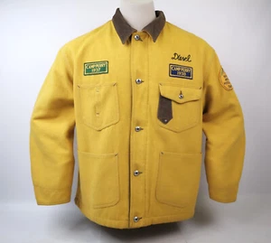 Diesel Herren Filz Jacke gelb Gr. XL 90er Wolle Mix vintage - Bild 1 von 16
