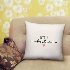 Little Bestie Printed Cushion Gift with Filled Insert - 40cm x 40cm
