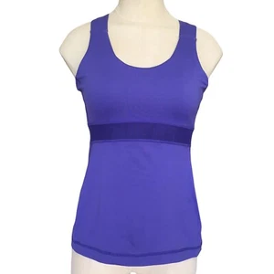 Lululemon Swift Tank Womens 6 Purple Scoop Neck Crossback Top Luxtreme Mesh Y2K - Picture 1 of 12