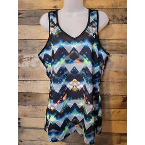 Fila Damen Geometrisch Bunt Racerback Sport Tank Gr. L/XL - Bild 1 von 10