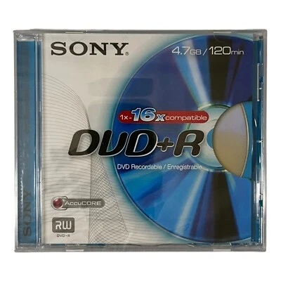 Sony DVD + R 4,7 GB 120min 1-16x Speed DVD+R Rohling 1 Stück Neu & OVP - Bild 1 von 2