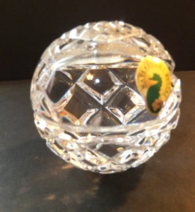 Fermacarte basket Waterford Crystal nuovo con scatola made in Ireland imballato con etichetta - Foto 1 di 6