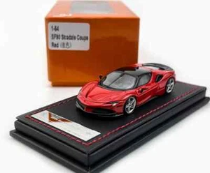 FERRARI SF90 STRADALE COUPE RED 1/64 SCALE RESIN CAR BY U2 MODELS 199 MADE - Picture 1 of 10