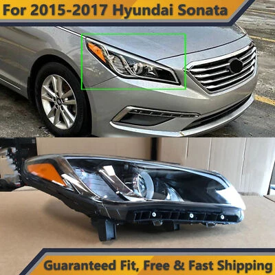 Headlight Replacement for 2015 2016 2017 Hyundai Sonata Right Passenger Halogen - Image 1 of 4