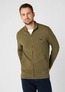 WRANGLER Funnel Neck Zip Sweatshirt in Dusty Olive JACKE SWEATSHIRT OFFEN W6G5HAX45 - Bild 1 von 8