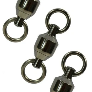 Croch Ball Bearing Swivels Stainless Steel Solid Welded Rings Fishing Tackle - Picture 1 of 4