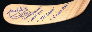 Palo de Reyes de Los Ángeles firmado por Marcel Dionne múltiples inscripciones alas rojas - Imagen 1 de 2
