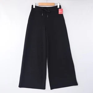 Spanx Womens Pants AirEssentials Cropped Wide Leg Pant Black 50433 Size NWT - Picture 1 of 43