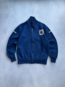 Chaqueta de Pista De Colección Bundeswehr Alemana Años 60 Cremallera Completa Azul Marino - Imagen 1 de 11