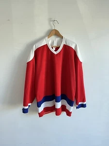Washington Capitals Blank Hockey Jersey Adult Maska 🇨🇦 Made 90's CCM NHL XL - Picture 1 of 7