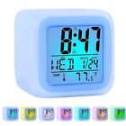 LED Alarm Clock Alarm Cube with Bright Cube Watch Digital with LED Color Change
