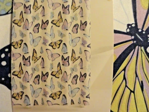 new Fabric SHOWER CURTAIN Butterflies Butterfly blue gray black lilac Nature Fun - Picture 1 of 5
