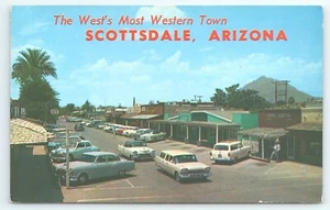 Cartolina The Wests Most Western Town Scottsdale Arizona Main Street - Foto 1 di 3