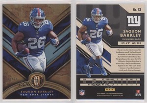 2019 Panini Gold Standard Platinum /75 Saquon Barkley #33