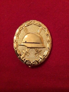 Ww2 Reproduction German Wound Badge In Gold - Picture 1 of 2