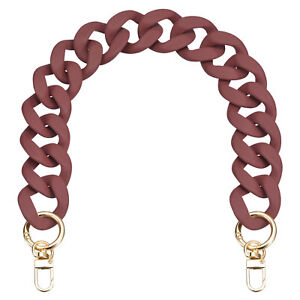 17.7" Acrylic Purse Chain Strap Handle for Shoulder Crossbody Bag Handbag Red
