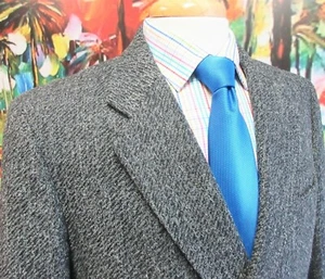 42 R- ABRIGO DEPORTIVO DE LANA DE COLECCIÓN SASSON GRIS GRANO DE CEBADA EXCELENTE ESTADO - Imagen 1 de 6