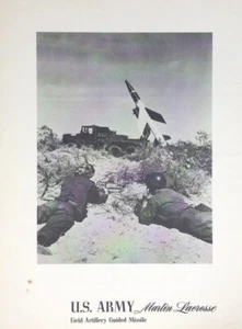 Vintage U S ARMY Martin Lacrosse Field Artillery Guided Missile Martin Company - Picture 1 of 6