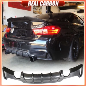 Parachoques trasero difusor labio CARBONO REAL BMW F32 F33 F36 435i 440i M-Sport 14UP - Imagen 1 de 15