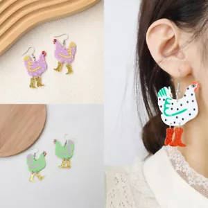 Animal Earrings Acrylic Funny Creative Big Dangle Earrings Special Trendy - Picture 1 of 14