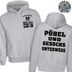 BECK ́S PISTOLS - PÖBEL & GESOCKS Hoodie / Kapu S-XXL Oi! Punk Skinhead Kult  - Imagen 1 de 4