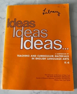 Vintage 1980's Unused  Ideas Ideas Ideas Workbook English Language Arts K-6 - Picture 1 of 12