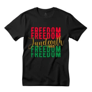 T-Shirt Abbraccia la Libertà Juneteen con la nostra Nera: Edizione Celebrazione della Libertà - Foto 1 di 4