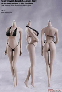 PHICEN S07C 1/6 Cuerpo L Busto PÁLIDO Flexible Hembra Sin Costuras con Esqueleto de Acero - Imagen 1 de 1