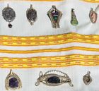 Pendentifs et pierres emballés filaires magnifique lot de 8 bijoux artisans