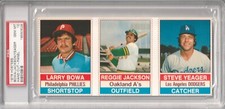 1976 HOSTESS PANEL REGGIE JACKSON HOF /BOWA/YEAGER PSA GEM MINT 10 , POP. 5