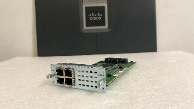 CISCO NIM-ES2-4 4-Port Gigabit LAN Expansion Switch Module ISR 4300 4400 Router - Image 1 of 4