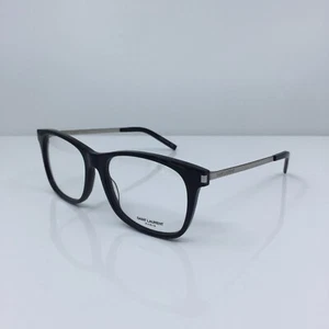 New Saint Laurent Eyeglasses SL 26 C. 005 Shiny Black w/ Silver 54mm Made Japan - Picture 1 of 12