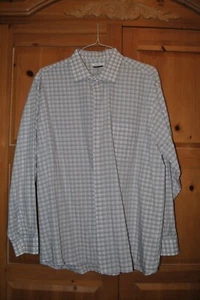 CAMISA DE VESTIR HOMBRE VANHEUSEN BLANCA MANGA LARGA A CUADROS. COLLAR FLEX - Imagen 1 de 3