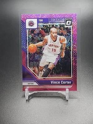 2024 Panini Donruss Optic Legends Vince Carter Pink Glitter /275 #245 Raptors - Image 1 of 2