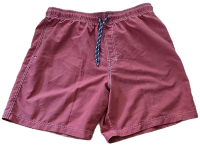 Croft & Barrow  Mens Large  Swim Trunks Mesh Liner 7 inch Inseam Brick Red - Image 1 of 4