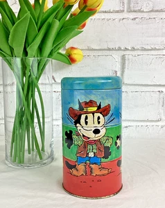 Vintage SCHYLLING FELIX DIE KATZE 3 Fächer DREHDOSEN - Bild 1 von 12