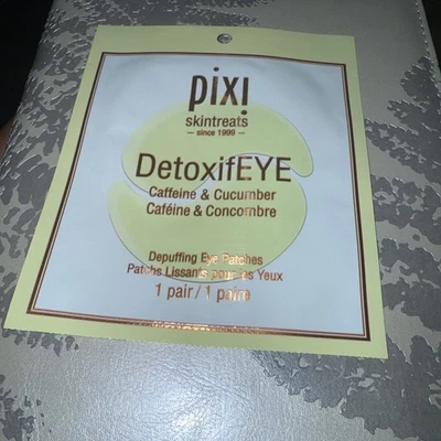 PIXI Skintreats DetoxifEYE Caffiene & Cucumber Hydrogel Depuffing Eye Patches - Image 1 of 2