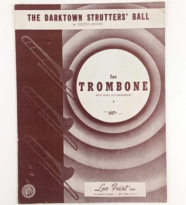The Darktown Strutters' Ball (1945) - Trombone Arrangement, Vintage Sheet Music - Image 1 of 4
