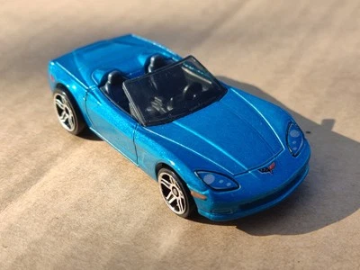 Hot Wheels Blue Corvette C6 MALAYSIA Diecast Vintage Retro Car - Image 1 of 4