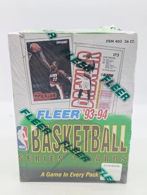 1993-94 Fleer Basketball Series 1 Wax Box Factory Sealed Chris Webber HOF RC Yr - Image 1 of 4