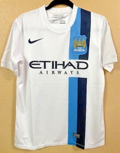 Nike Man City Fußball Trikot - weiß mit blau - NA - Herren klein - Bild 1 von 5