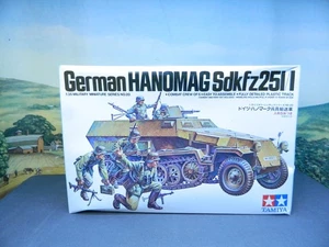1/35 Kit Vintage Tamiya #35020 GERMAN HANOMAG Sd.Kfz. 251/1 with FIGURES New - Picture 1 of 3