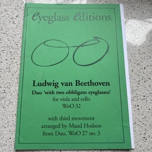 Beethoven Duo with two obbligato eyeglasses for viola and cello - Picture 1 of 5