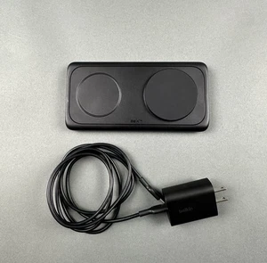 Belkin BoostCharge Pro 2-in-1 Magnetic Wireless Charging Pad with Qi2 15W Black - Picture 1 of 6